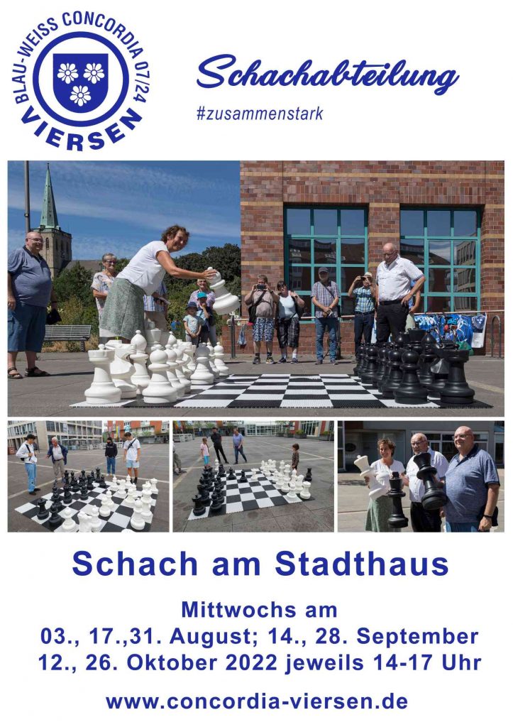 Plakat Schach Am Stadthaus